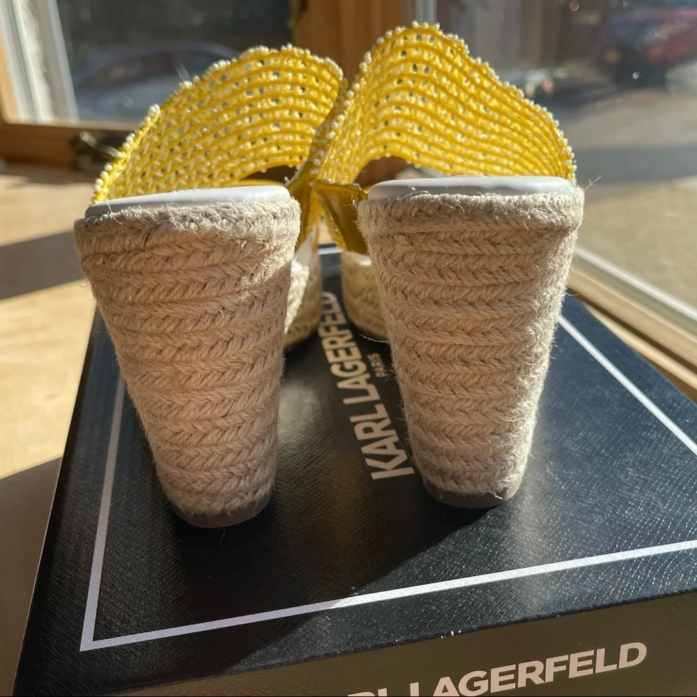 Karl Lagerfeld Paris, New, Celie, Wedge Heels